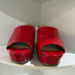 Chinese Laundry Red Mules